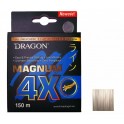 DRAGON Magnum 4X  0,08mm / 150m / 6kg kuitusiima vaaleanharmaa