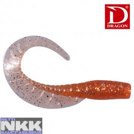 Twister Dragon Maggot 5cm Carrot Silver Glitter