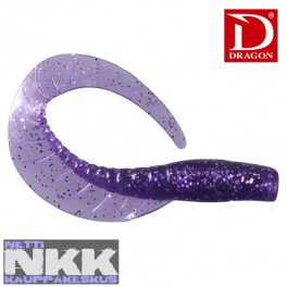 Twister Dragon Maggot 5cm Violet Siver Glitter